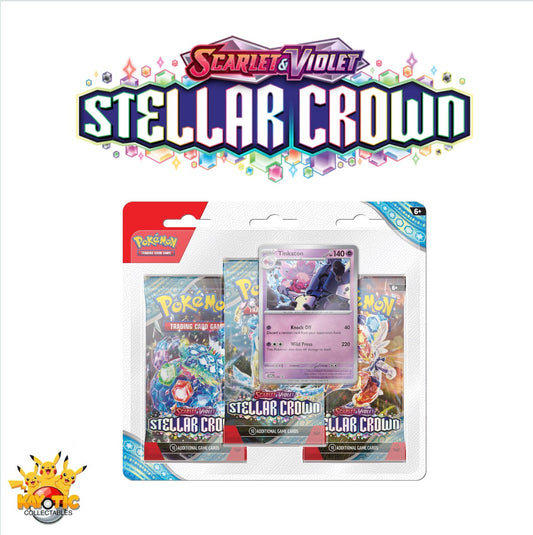 Pokemon Stellar Crown - 3 Pack Blister