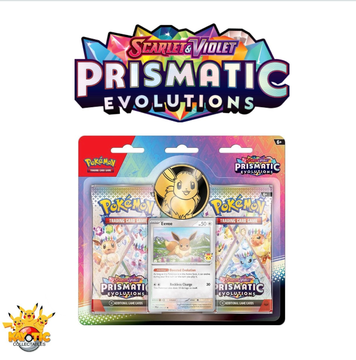 Pokemon Prismatic Evolutions - 2 Pack Blister