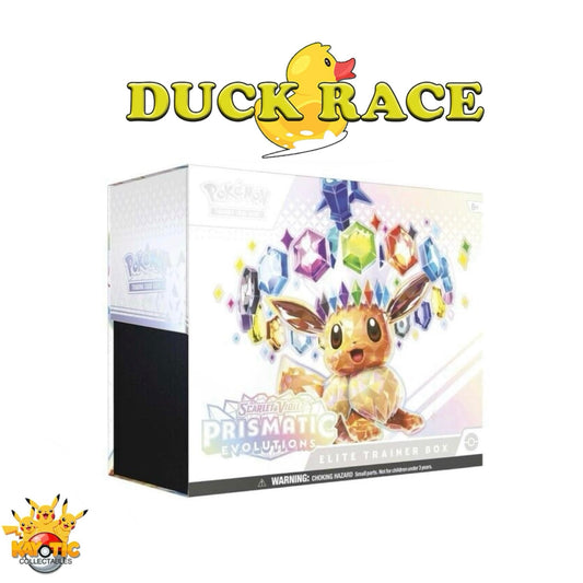 🐥DUCK RACE 🐥Pokemon Prismatic Evolutions ETB